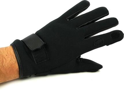 Gants néoprène noir M pouce et doigt ouverts