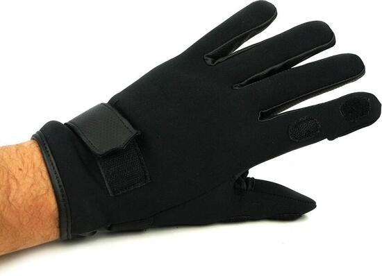 Gants néoprène noir M pouce et doigt ouverts