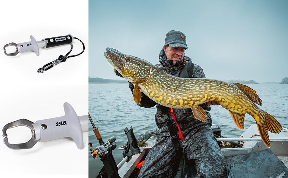 Lip grip avec balance 25lbs inox rotatif 360° 3/7