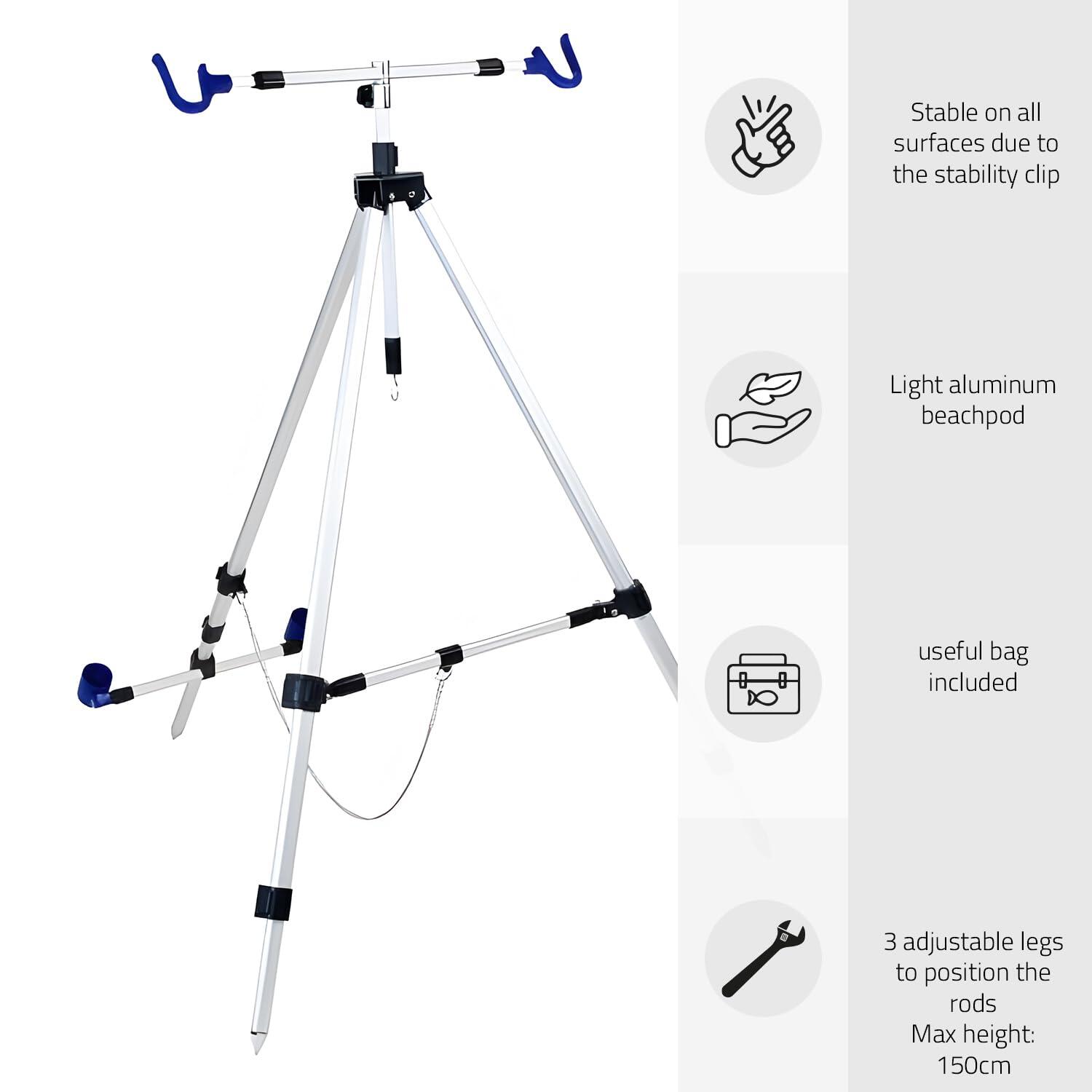 Tripod plażowy do 150 cm - Deluxe 5/7