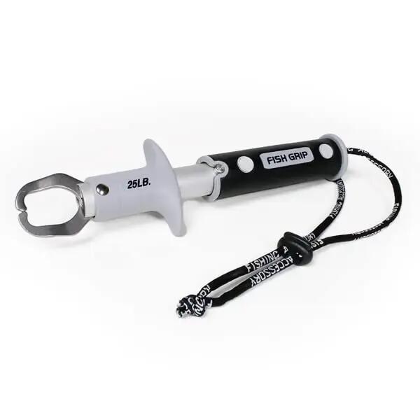 Lip Grip with Scale - Up to 25 lb - 360° Rotating - Stainless Steel