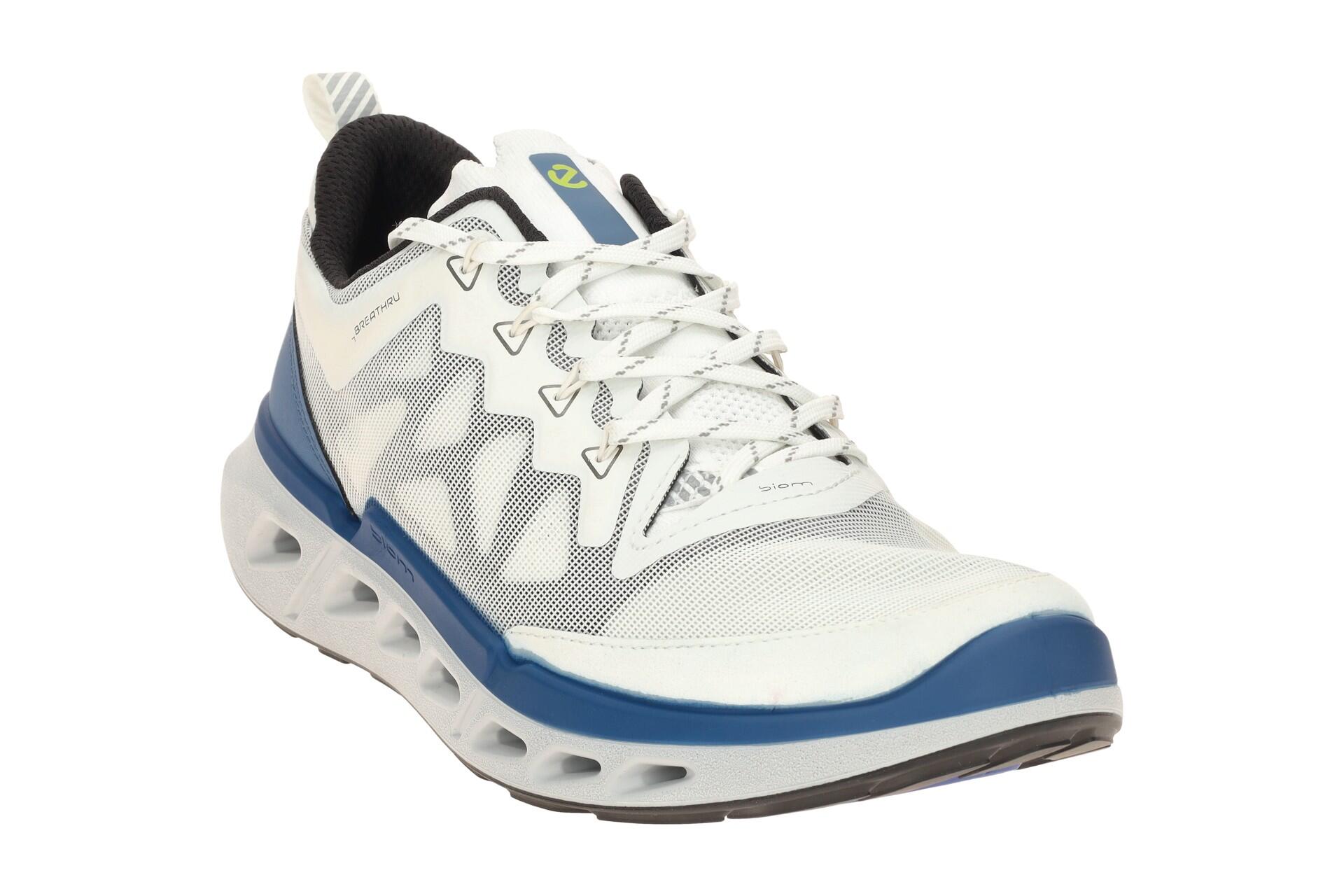 ecco Biom 720 Sneaker Heren Schuhe weiß blau Mesh 850314 3/7