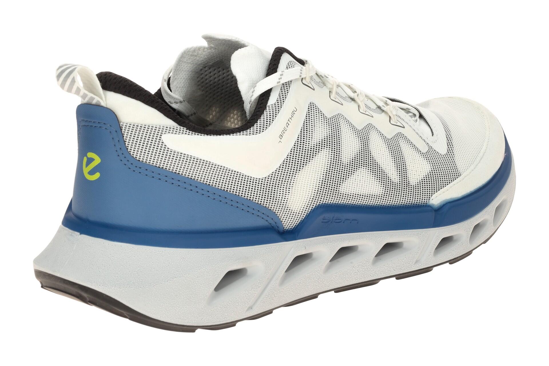 ecco Biom 720 Sneaker Heren Schuhe weiß blau Mesh 850314 4/7
