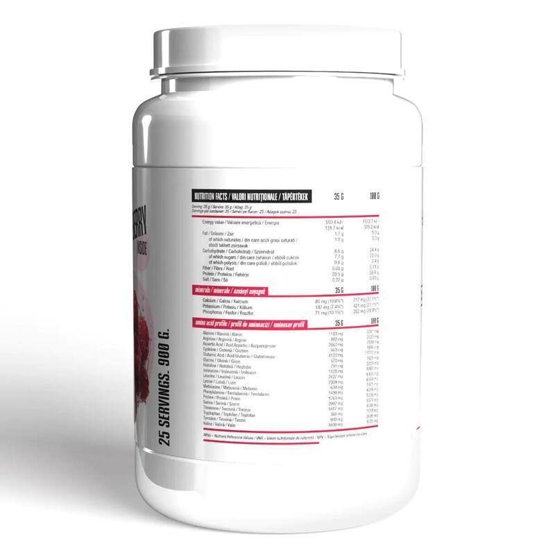 Concentrat proteic din zer, FitUp!, Zmeură, 900g
