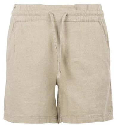 2058 Shareena - Short femme court mi-taillant en lin-viscose
