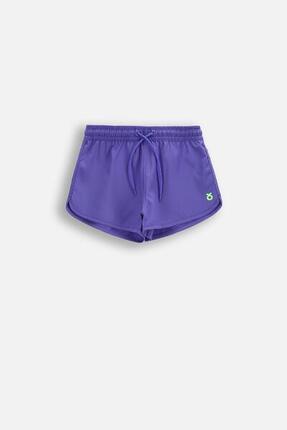 Mädchen Badeshorts Surfen WL6 violett