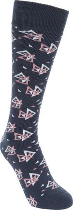 Trespass Luv Chaussettes Tube Ski Femme 2 Paires Navy Dusty Rose