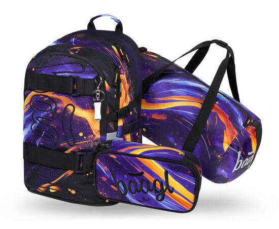 Skate Dual Schulrucksack-Set 3tlg.: Schulrucksack, Federmäppchen, Sporttasche