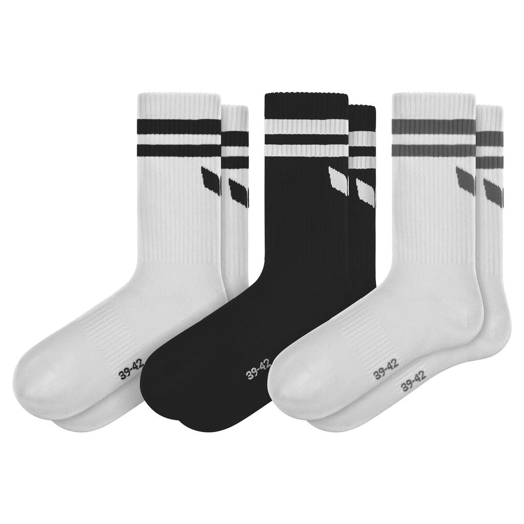 Erima Wings Sokken 3pack Wit/zwart Junior