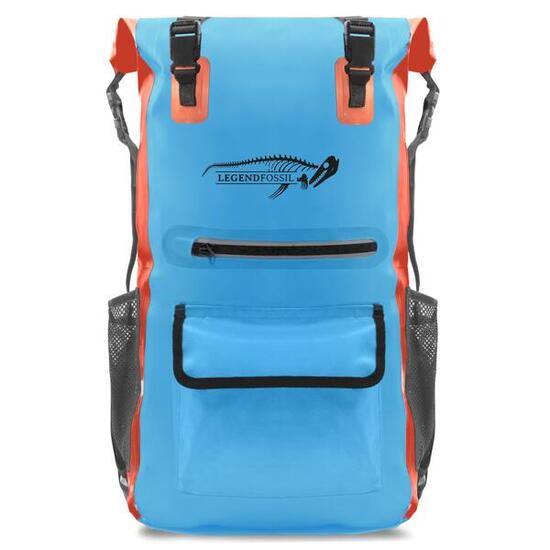 Legendfossil Zaino Traveller 30L Impermeabile PVC Blu Arancio