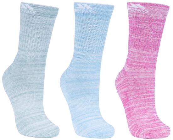 Trespass Helvellyn - 3 paires chaussettes femme mi-mollet