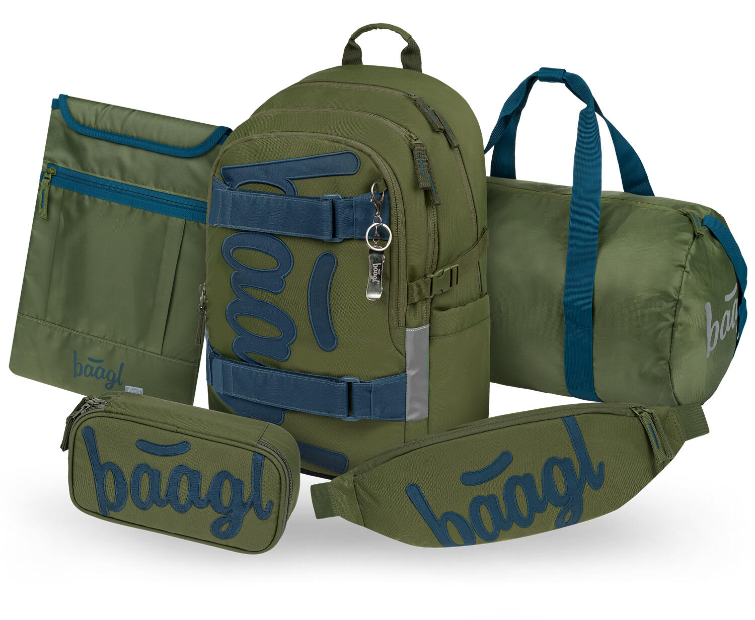 BAAGL Školní set Skate Olive II