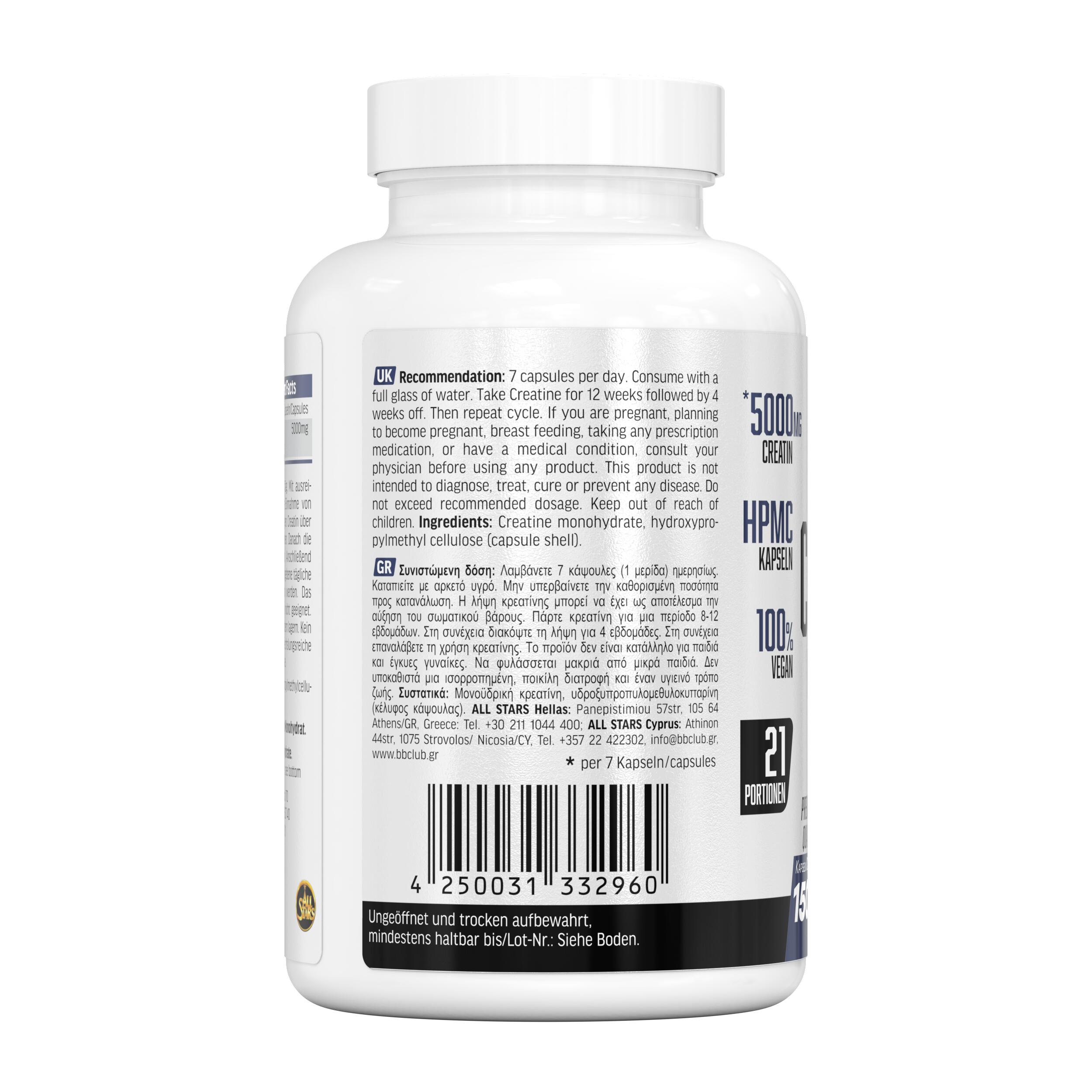 All Stars Creatine Mega Caps 150 capsules 3/6