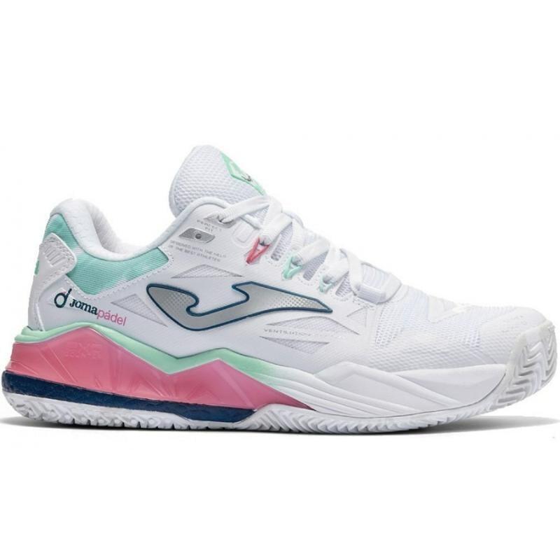 JOMA Spin Lady 2602 white padel shoe 3/5