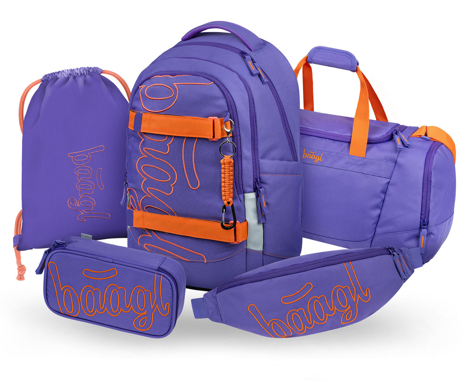 BAAGL Školní set Skate Max Orange II