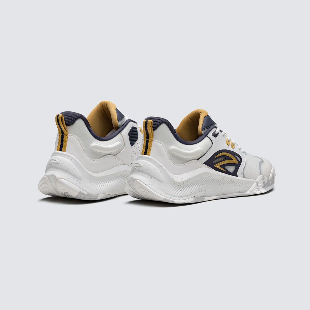 AZZA FENCING 15/14 Tiger Sapatos de Esgrima Adulto Branco/Preto/Ouro 3/7