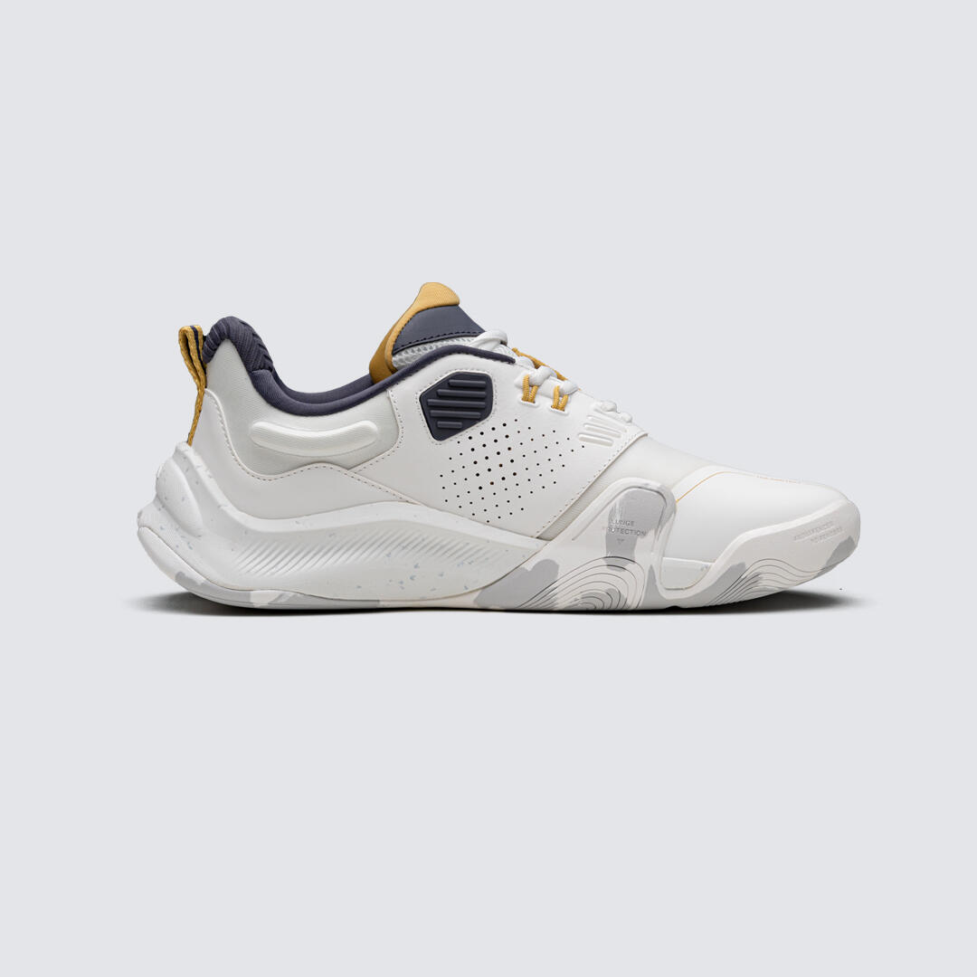 AZZA FENCING 15/14 Tiger Sapatos de Esgrima Adulto Branco/Preto/Ouro 2/7
