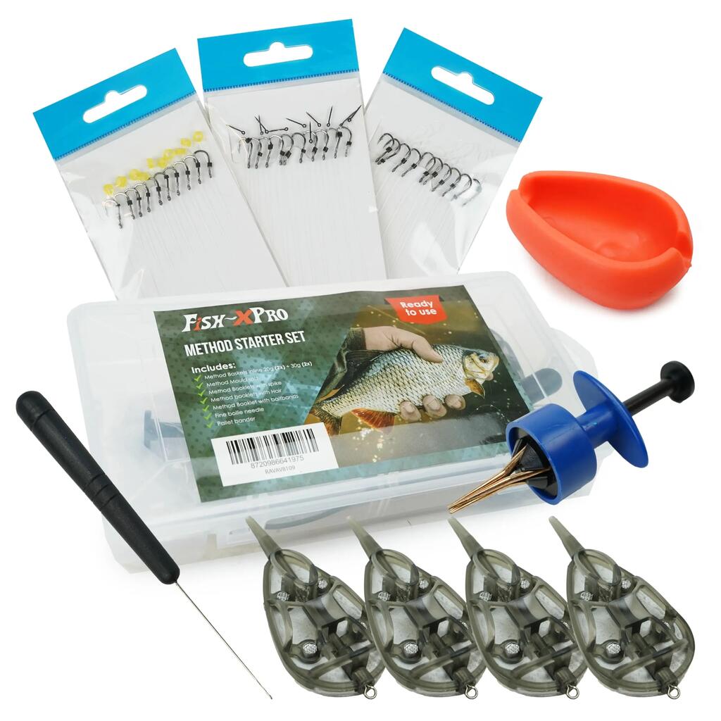 Method Feeder Starter Set - Rigs, Feeders, Pellet Bander and Boilie Needle