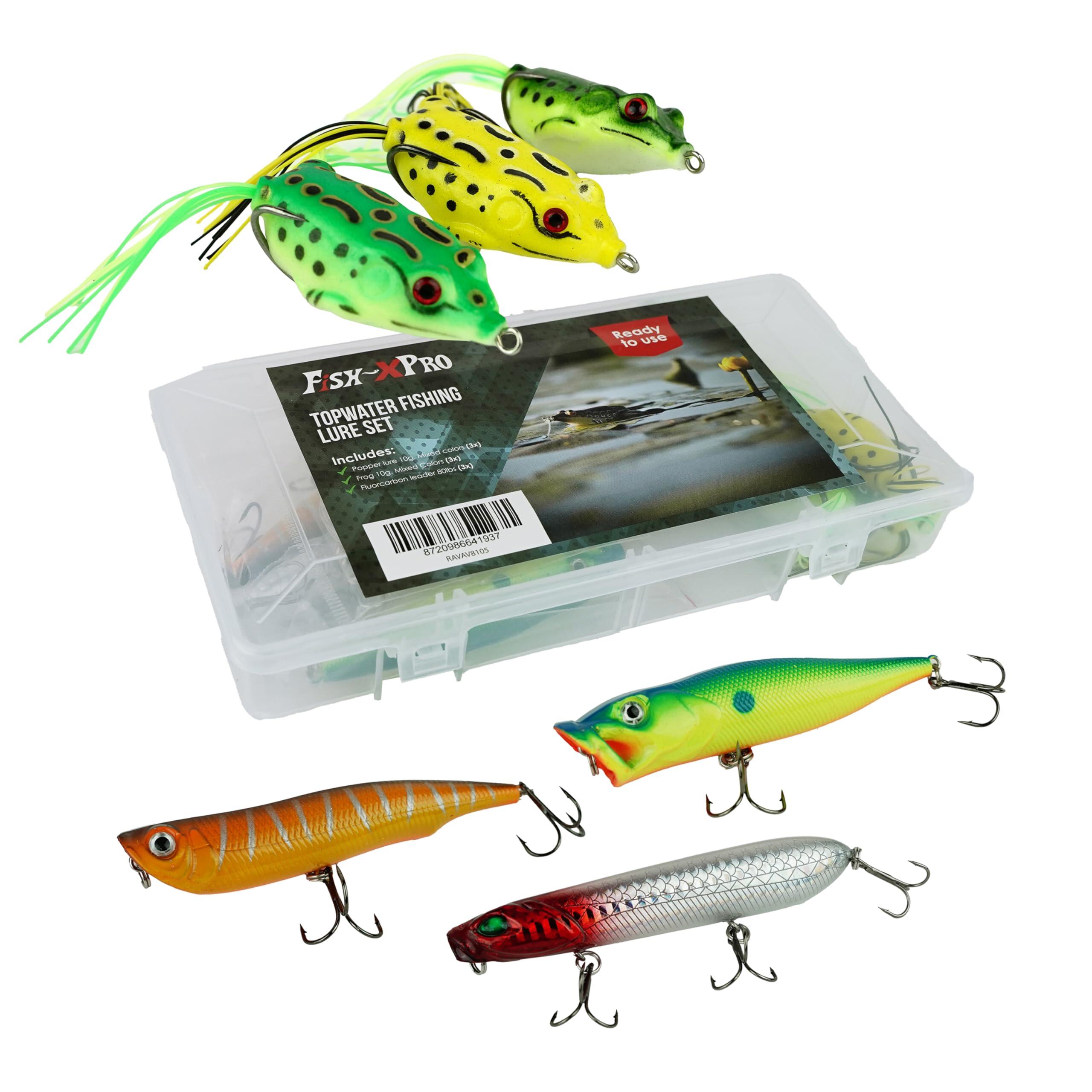 Topwater Kderset Poppers & Frogs 6 Stck Raubfisch | Decathlon