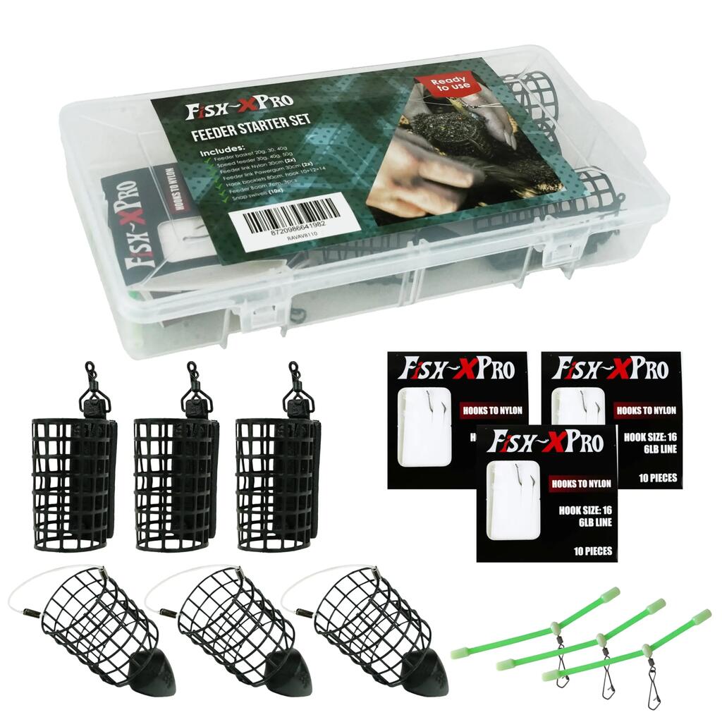 Feeder Starter Set - Feeder Baskets, Stops, Links and Tackle Box