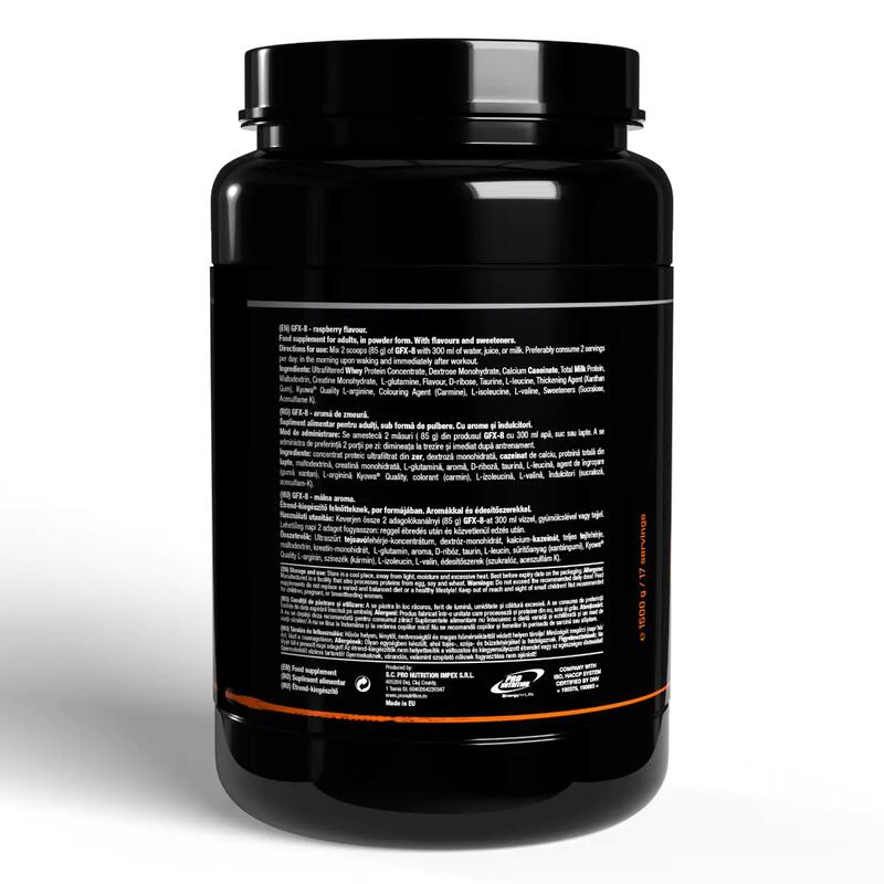 Mix proteic pentru creștere rapidă, GFX-8, Zmeură, 1500G