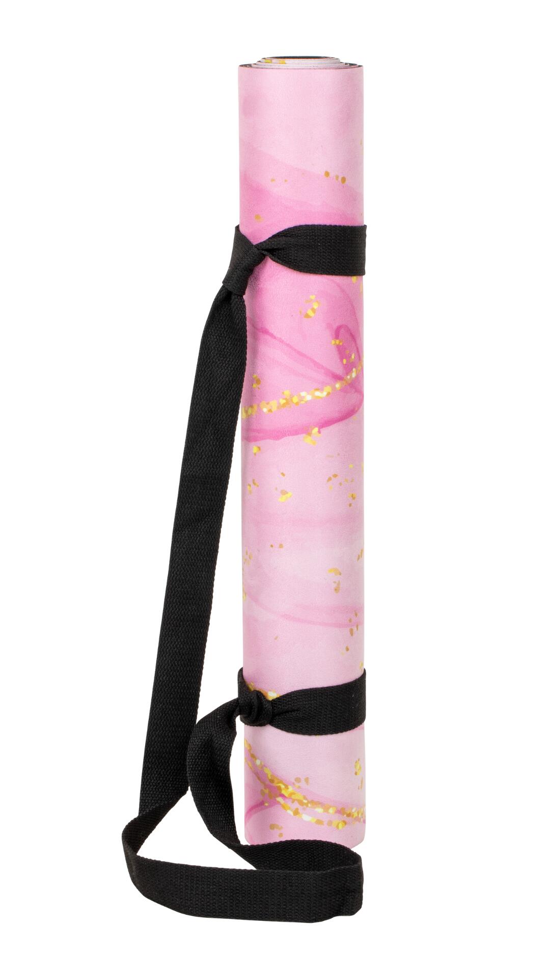 Mata do ćwiczeń, jogi, pilatesu mikrofibra eco kauczuk FORCEBAND 4mm 3/6