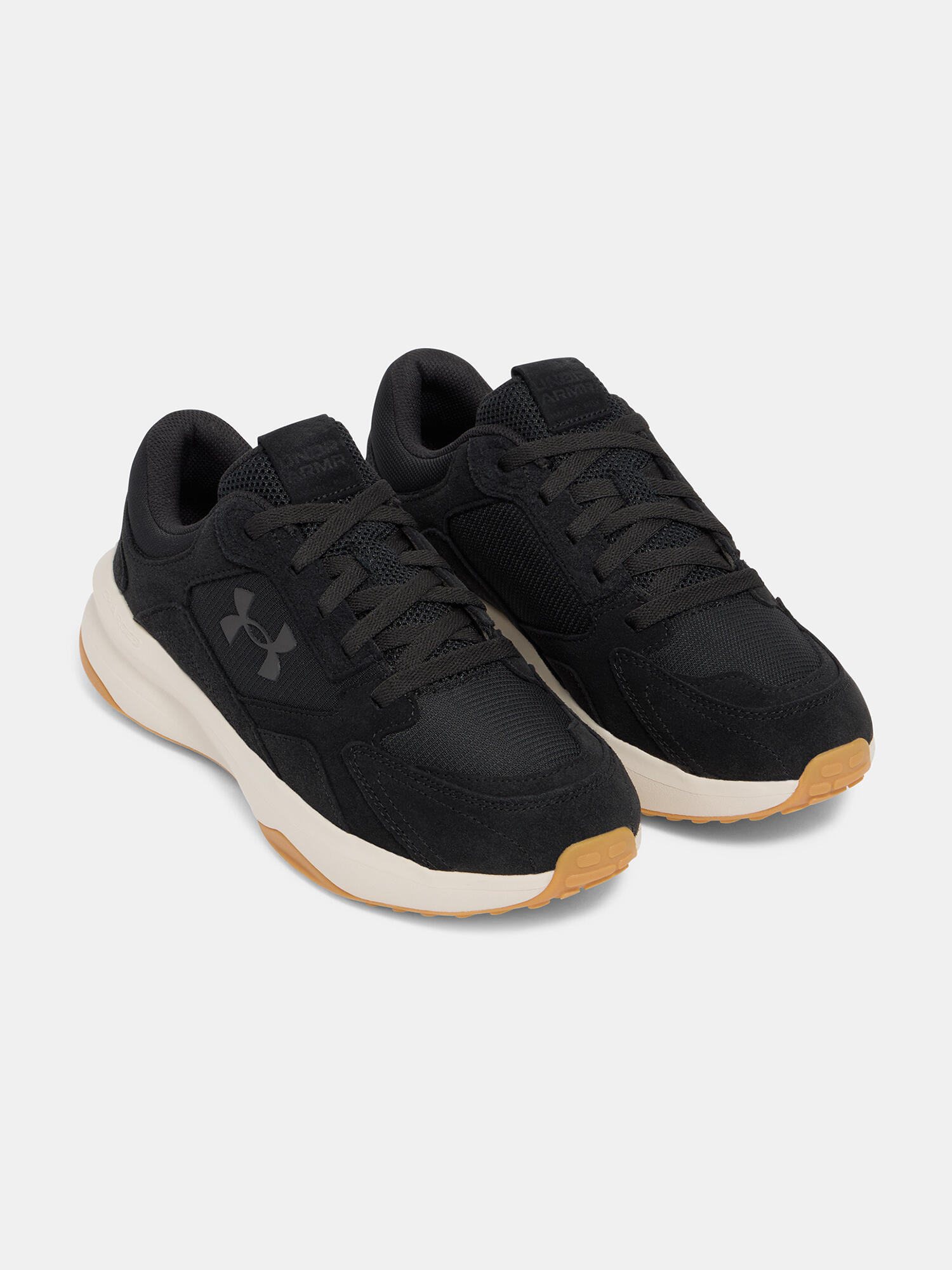 Chaussures d'entraînement pour hommes Under Armour Edge Suede noir/pierre/noir 3/7