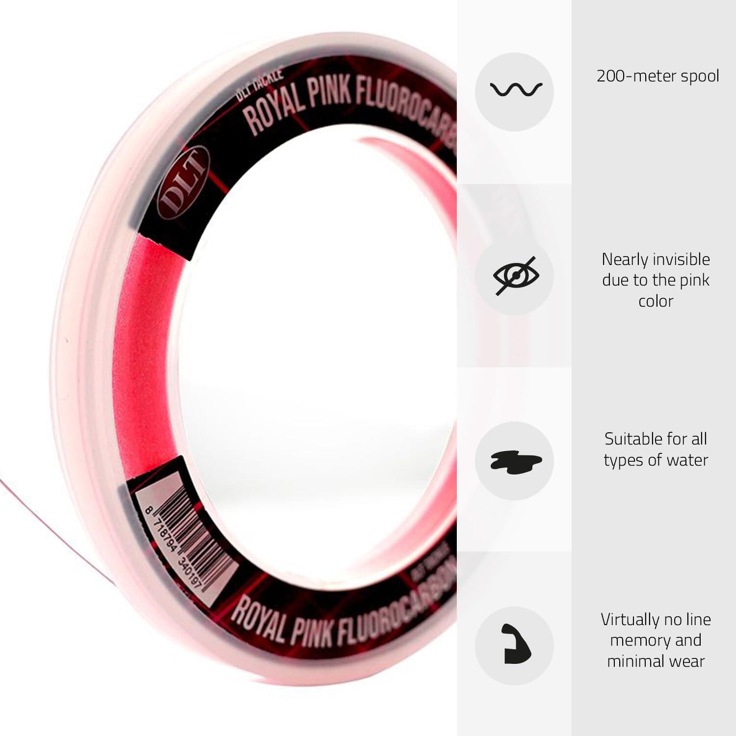 Fluorocarbone Pink Royale 200m 0,20mm 3,85kg invisible résistant 6/6
