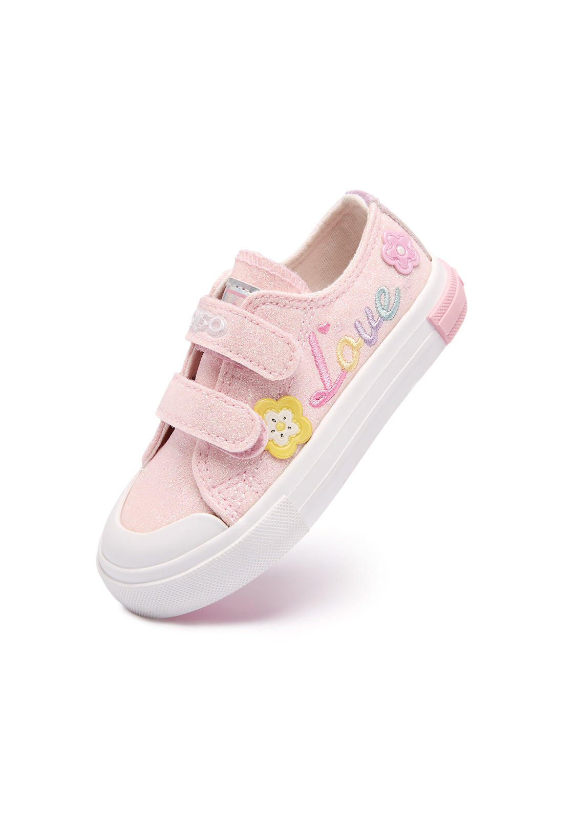 Zapatillas Conguitos Glitter Flores 3/4