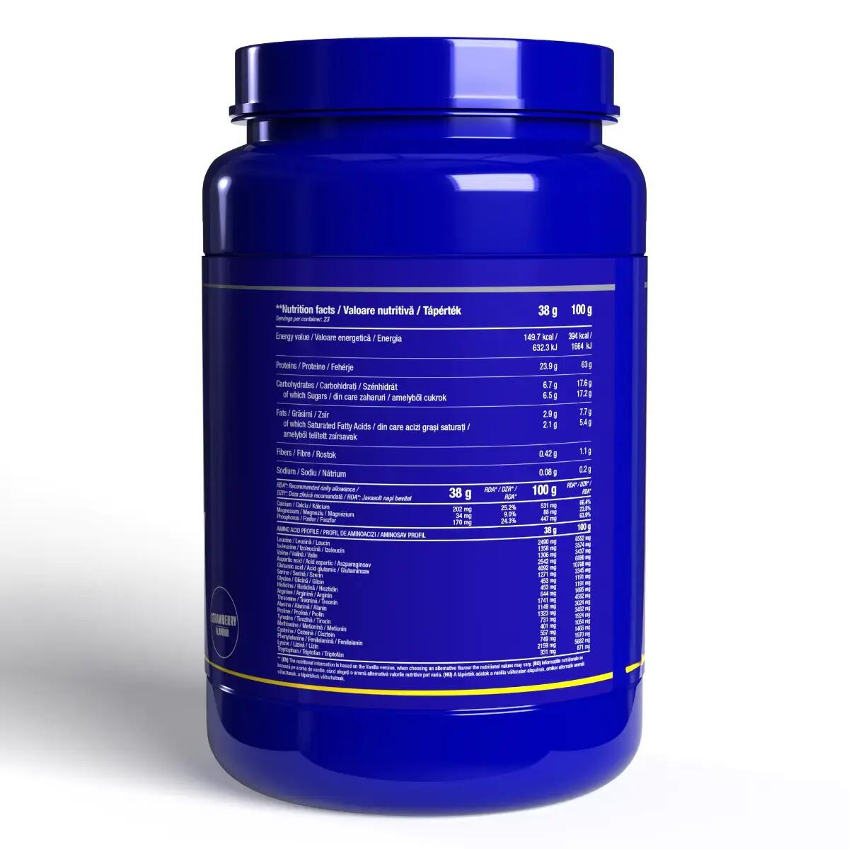 Concentrat proteic din zer, Pro Whey, Căpșuni , 900g 2/4