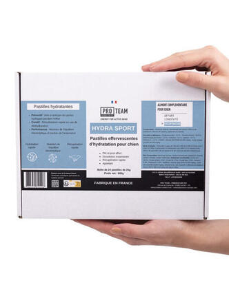 PASTILLES HYDRATATION CHIEN SPORT – ÉLECTROLYTES GLUCOSE - PRO TEAM HYDRASPORT