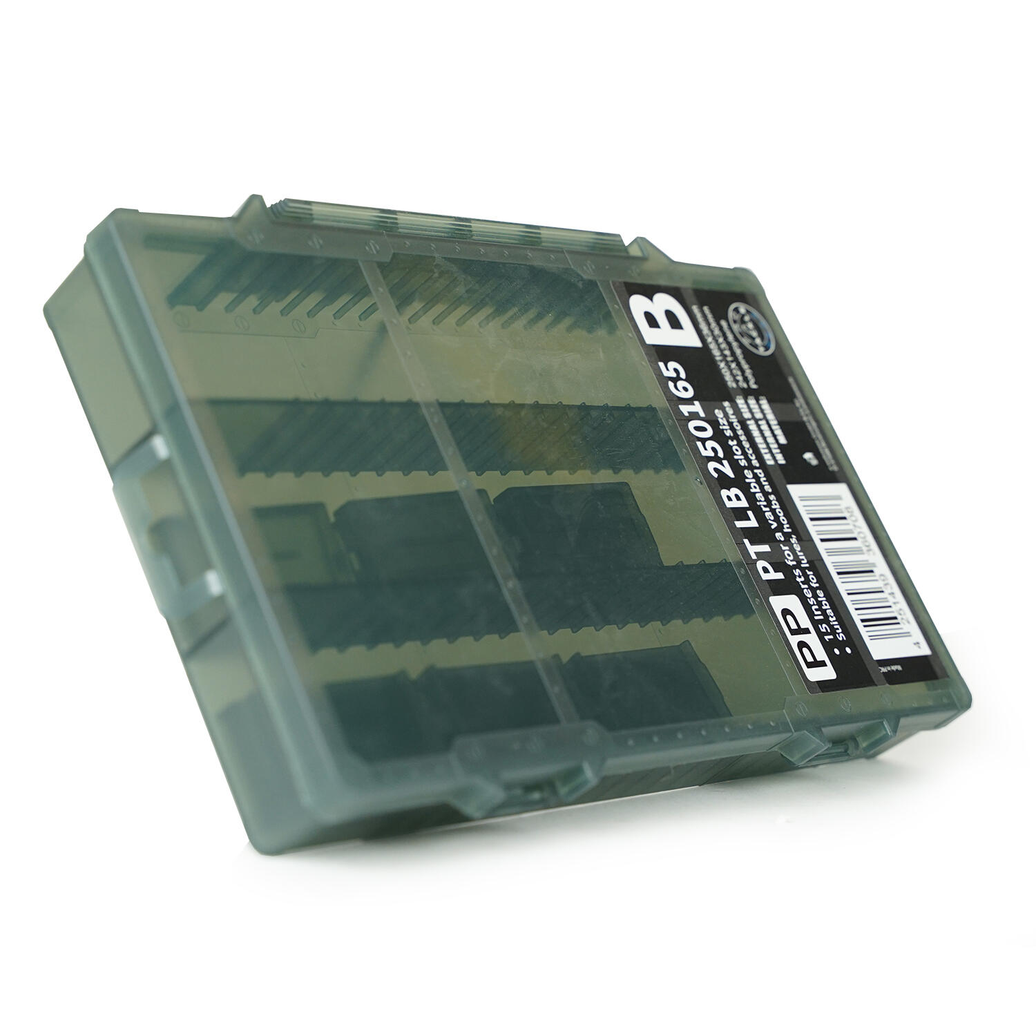 Boîte leurres Pro Tackle 25G horizontale modulable grise 4/5