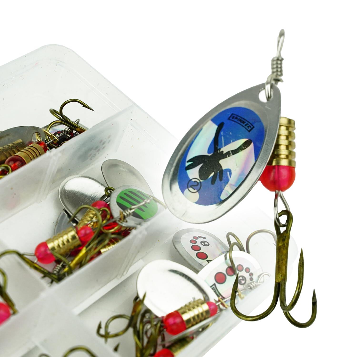 Spinner-Set 31-tlg. mit Tacklebox für Forelle - Barsch & Hecht 4/5
