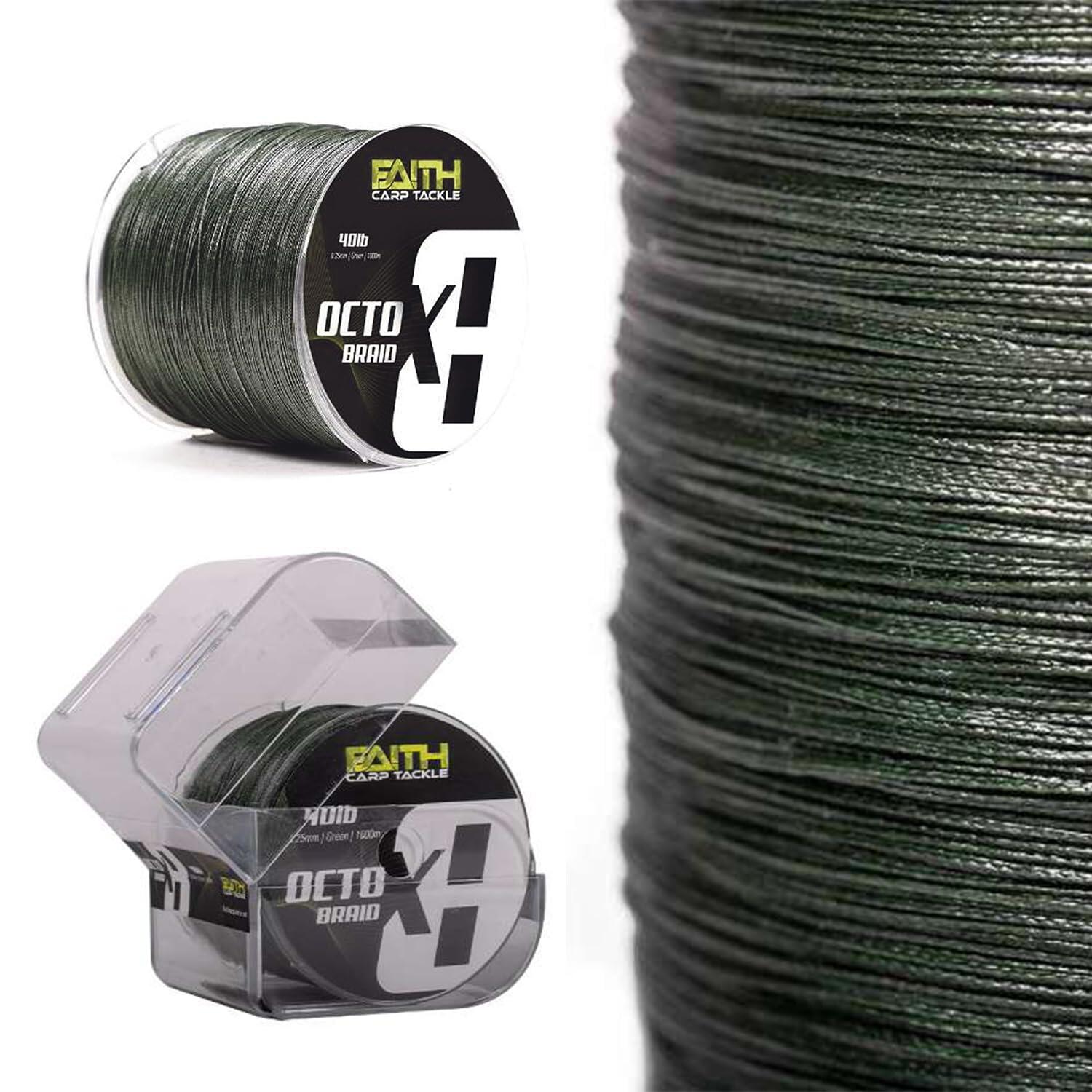 OctoX8 gevlochten lijn groen 30lb 0.20mm 1000m zinkend 7/7