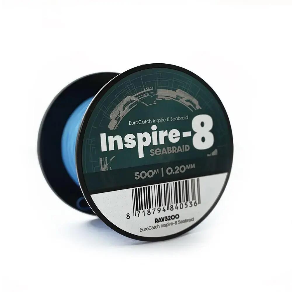 Inspire-8 Braided Fishing Line 500 m - 0.18 mm - Saltwater and Freshwater