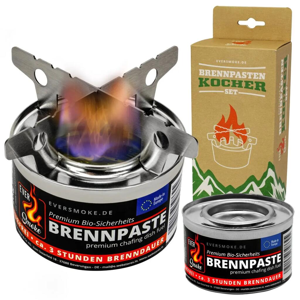 Emergency Cooking Set with Fuel Gel & Stainless Steel Stand