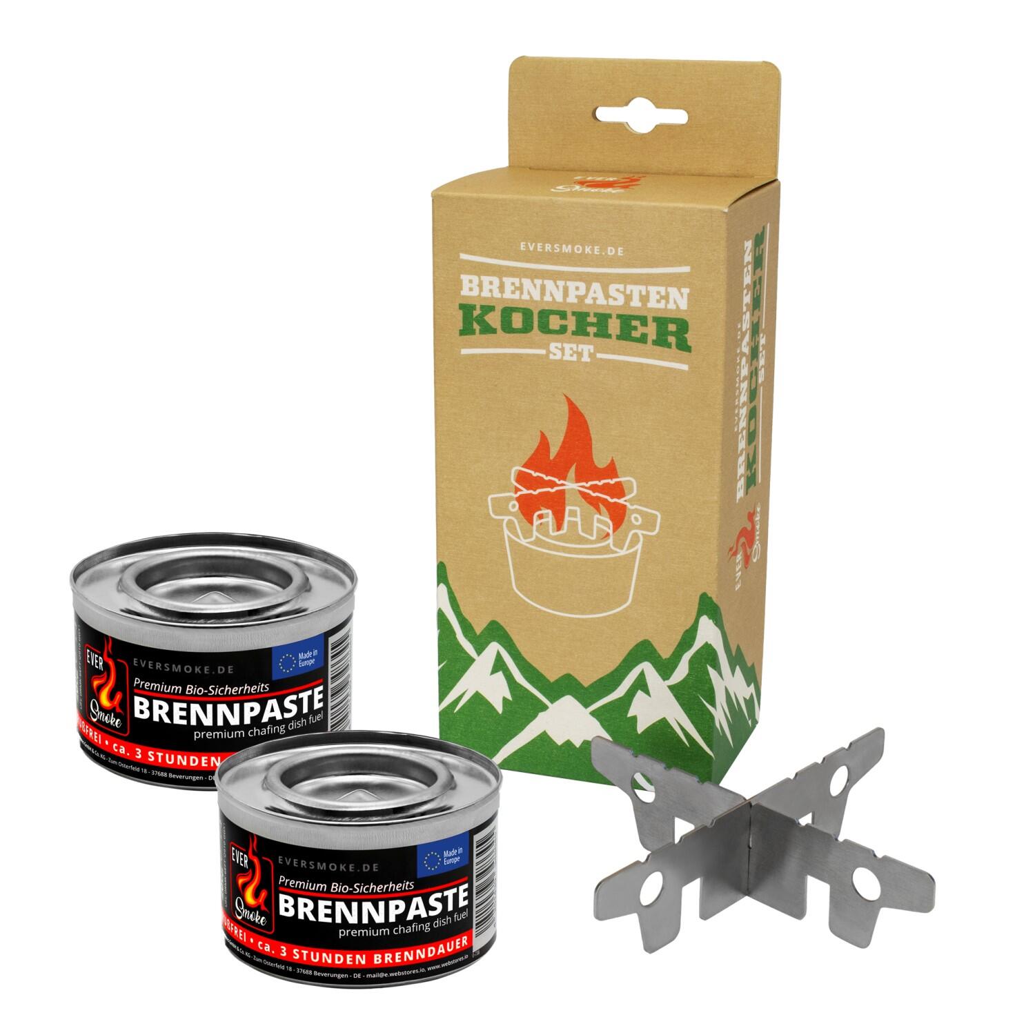 Brandpasta Noodkookset met RVS Standaard en 2x Brandgel 2/2