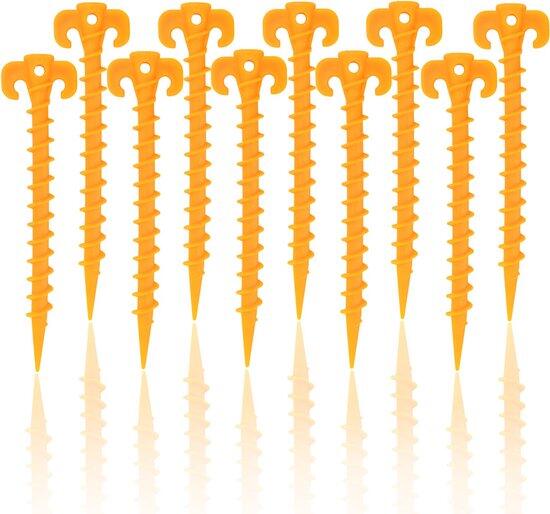Piquets à vis outdoor plastique set 10 pcs