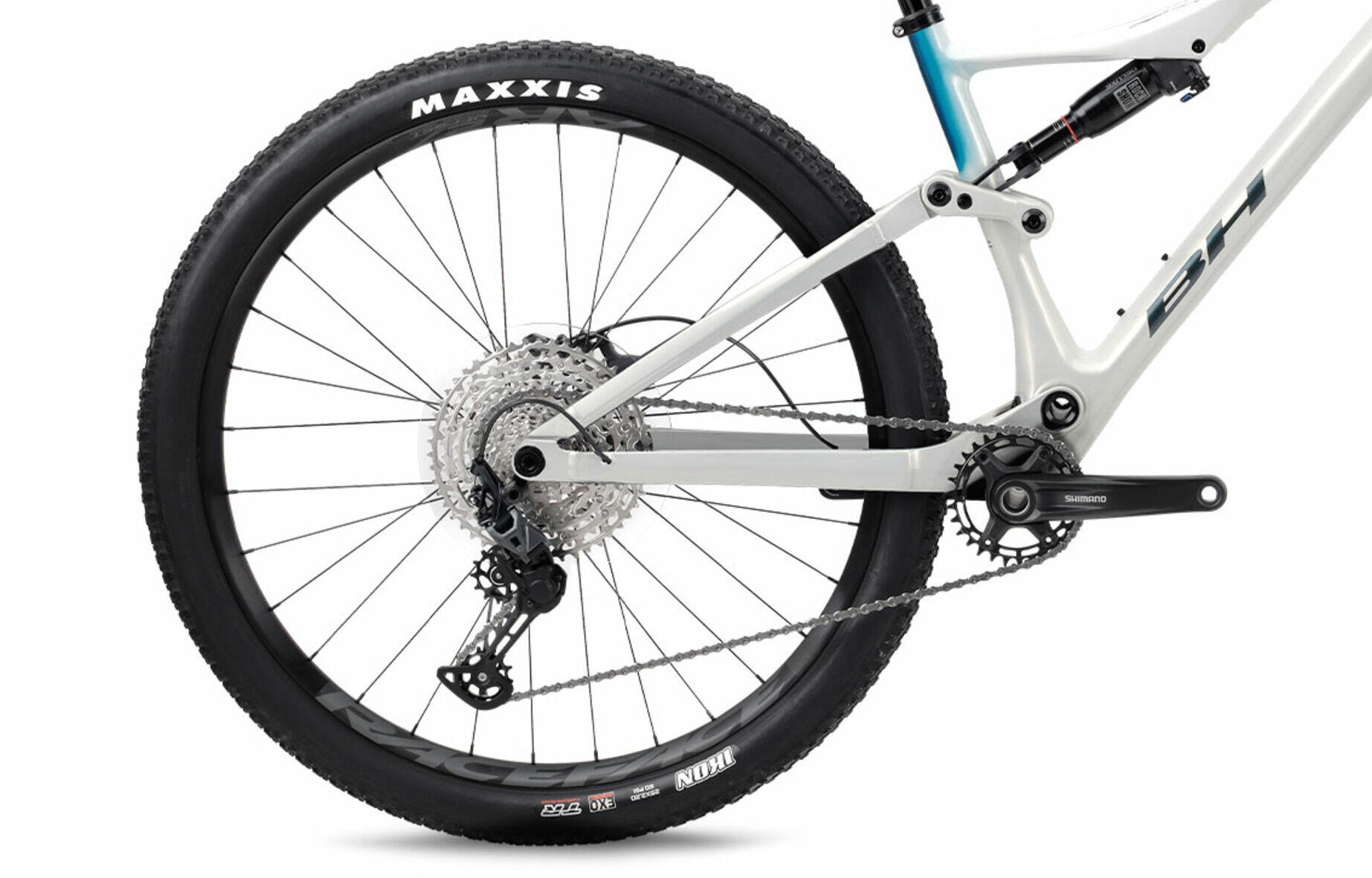Bicicleta Mtb Bh Lynx Race 3.0 (2026) blanco-verde 3/4
