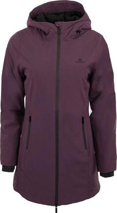 Damenjacke Athl.dpt Ghiaia lang mit Kapuze wasserdicht violett