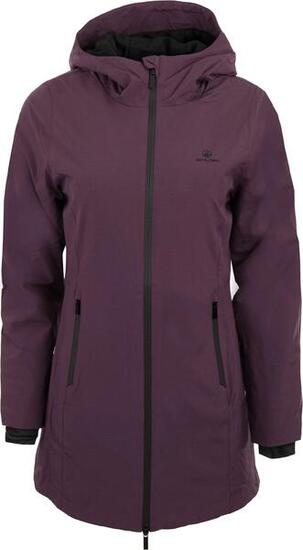 Damenjacke Athl.dpt Ghiaia lang mit Kapuze wasserdicht violett