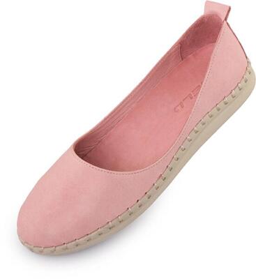 Ballerine in pelle da donna Nell Aurora Rosa