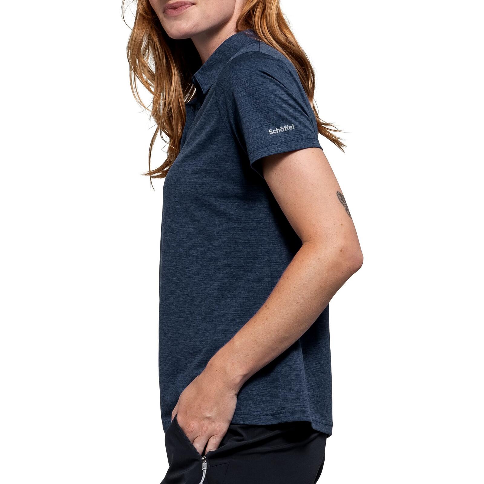 T-Shirt schnelltrocknend feuchtigkeitsregulierend Damen - CIRC Polo Shirt Tauron 3/4
