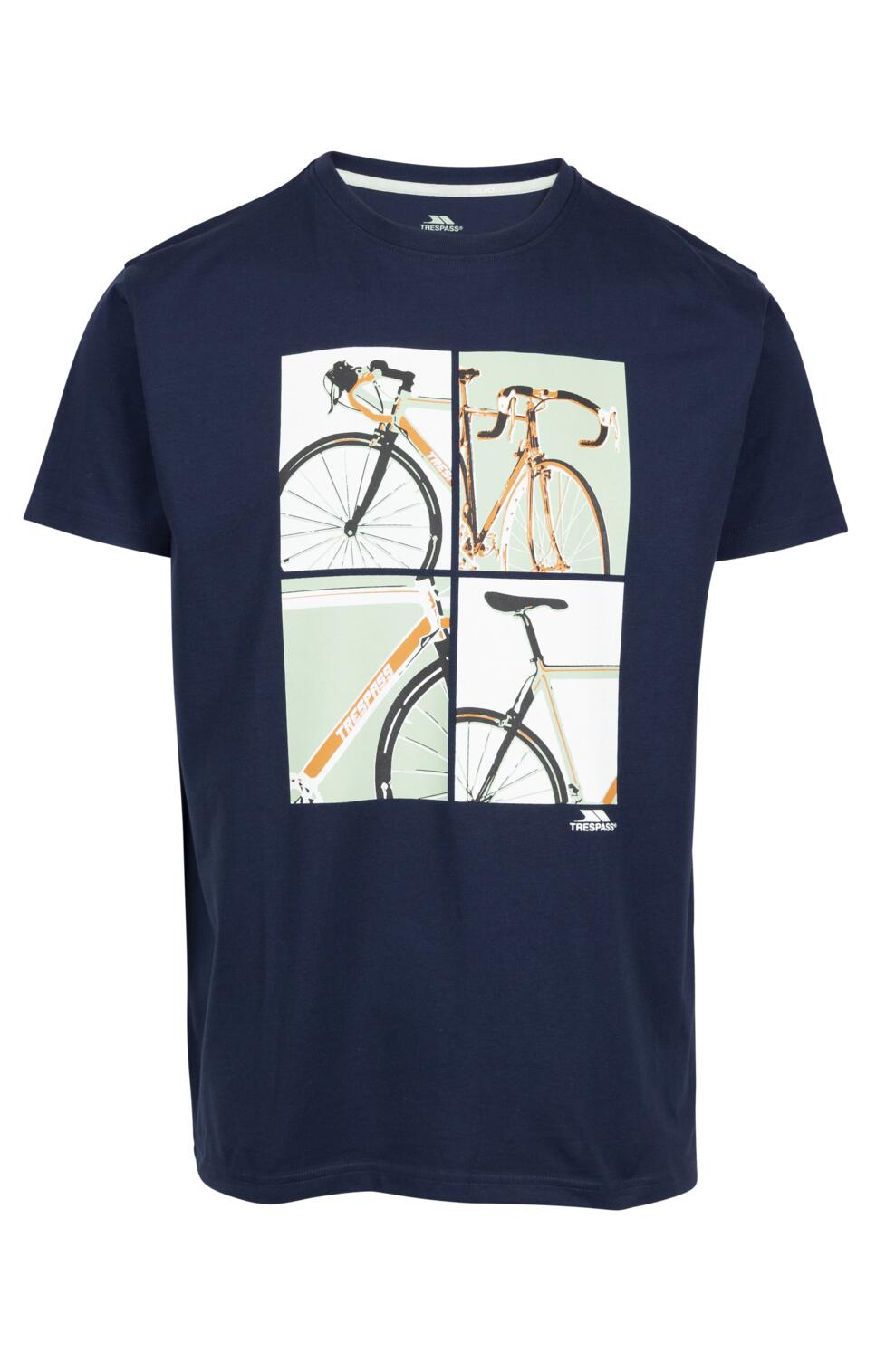 Trespass Chowder T-shirt imprimé homme bleu 1/2