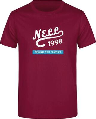 Heren t-shirt nell alban wijnrood 2xl