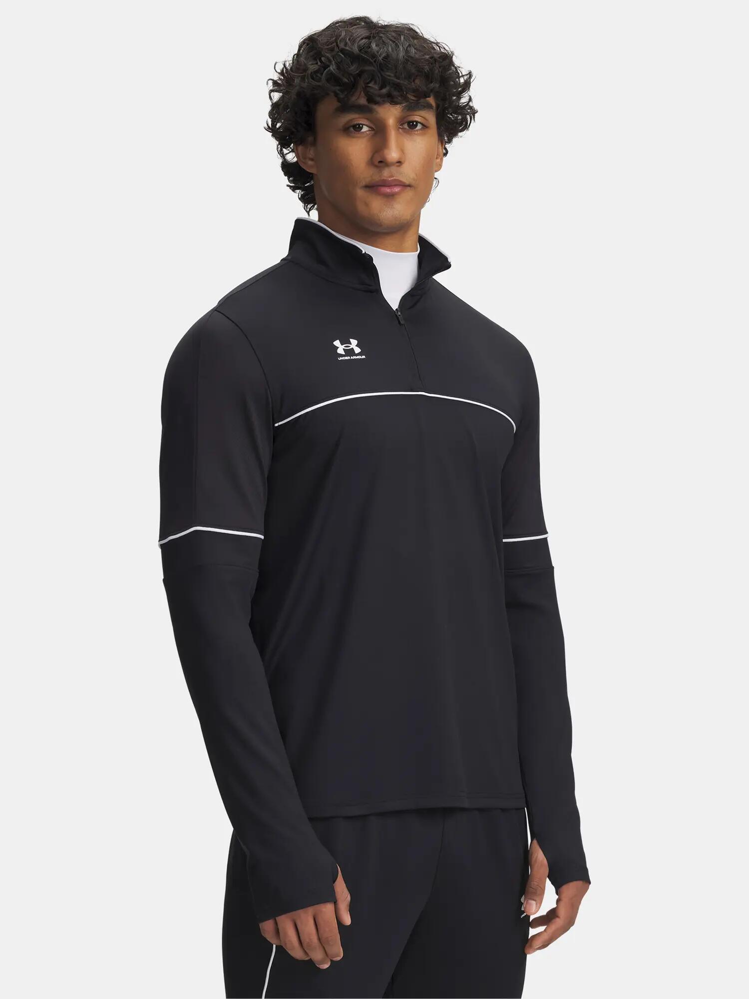 Férfi póló Under Armour UA M Challenger Training QZ-BLK 1/2