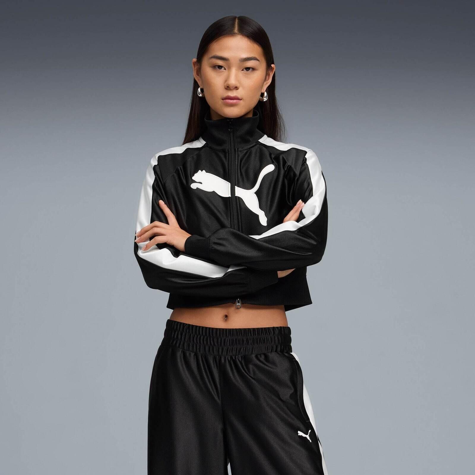 Veste Puma Future archive T7slim Cropped Track, Noir, Femmes 4/5