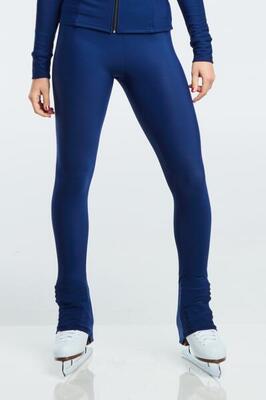 Schaatsbroek met voetlussen voor kinderen mimi style - marineblauw