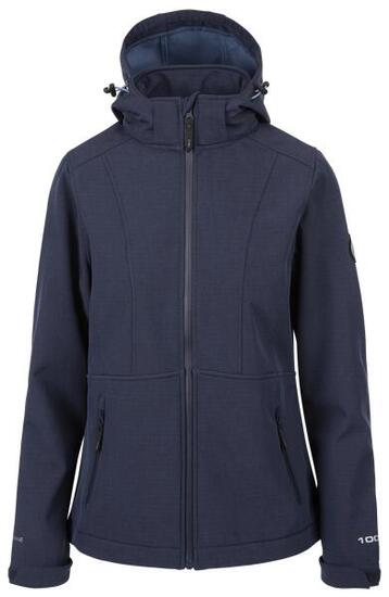 Dlx Christine Damen Softshell-Jacke Blau Meliert