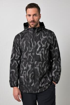 Hommes Veste ultra-légère capuche et imprimé réfléchissant